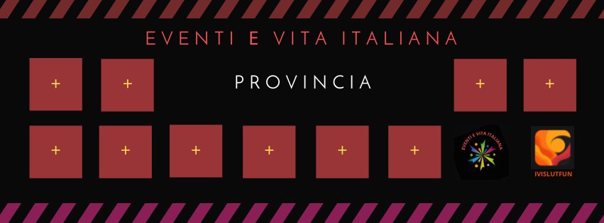 La tua pubblicità sul nostro sito e nei nostri gruppi di eventi in Italia La tua pubblicità sul nostro sito e nei nostri gruppi di eventi in Italia